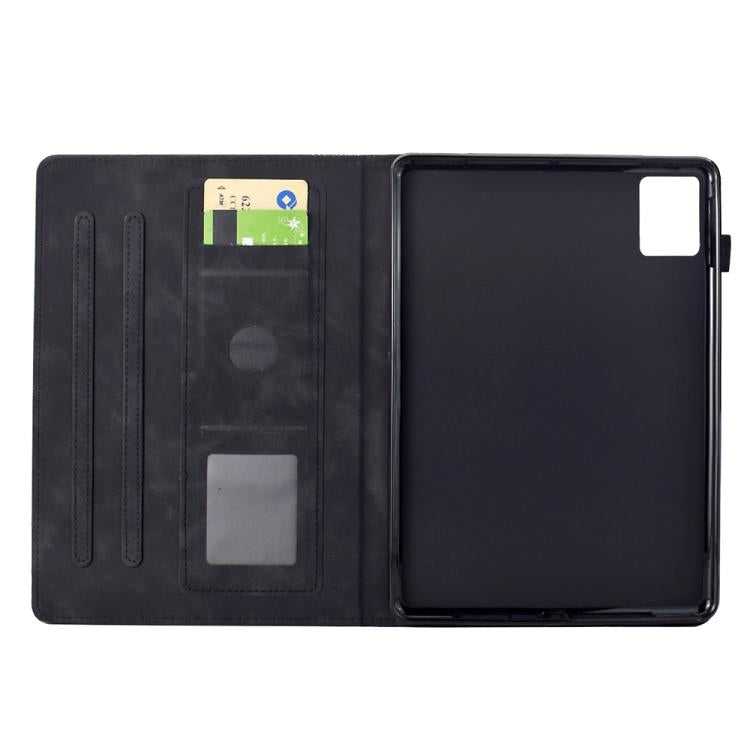 For Lenovo Xiaoxin Pad 12.1 2025 Cats Embossed Leather Smart Tablet Case