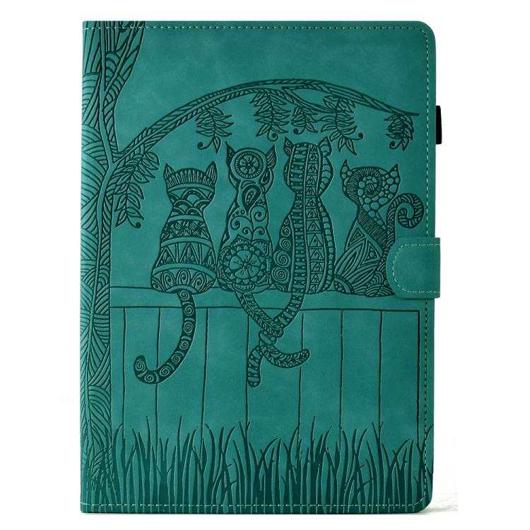 For Lenovo Xiaoxin Pad 12.1 2025 Cats Embossed Leather Smart Tablet Case