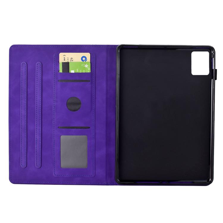 For Lenovo Xiaoxin Pad 12.1 2025 Cats Embossed Leather Smart Tablet Case
