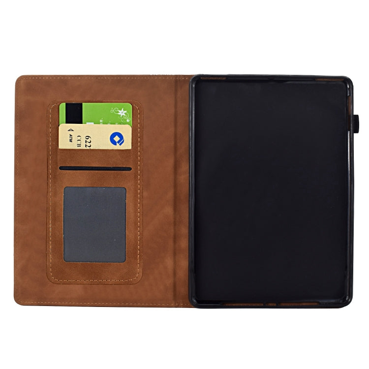 For Amazon Kindle Paperwhite 2021 Cats Embossed Leather Smart Tablet Case