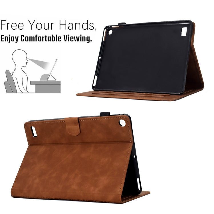 For Amazon Kindle Fire 7 2017 / 2019 Cats Embossed Leather Smart Tablet Case