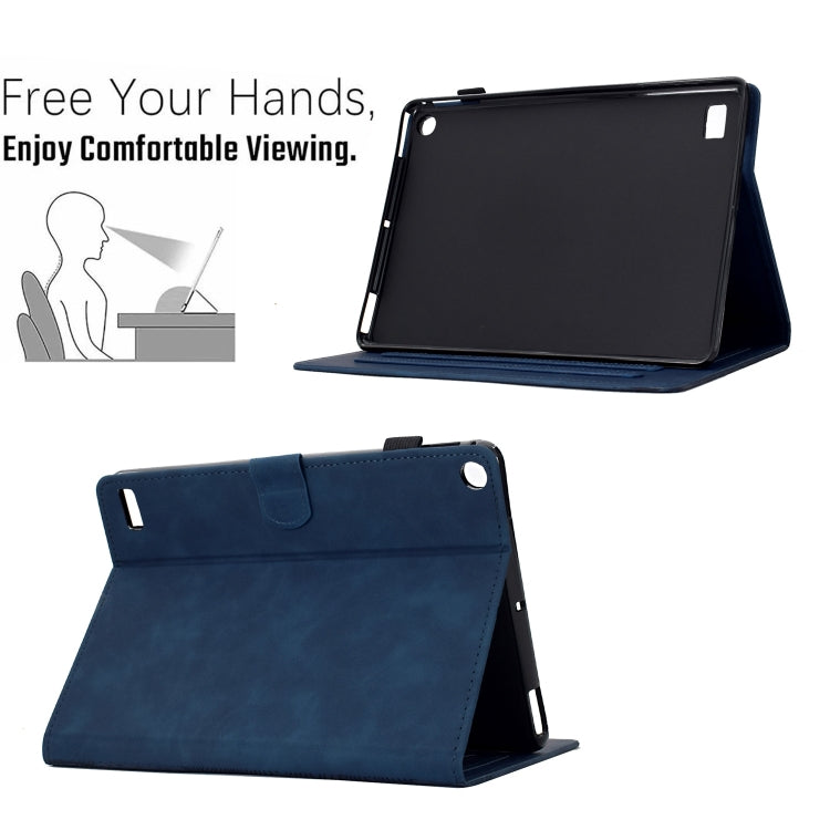 For Amazon Kindle Fire 7 2017 / 2019 Cats Embossed Leather Smart Tablet Case
