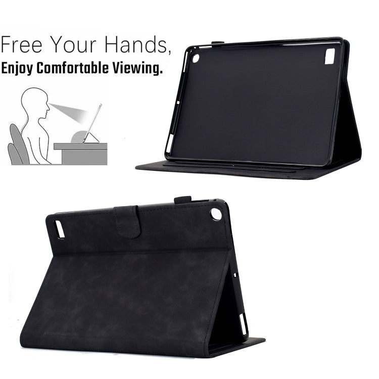 For Amazon Kindle Fire 7 2017 / 2019 Cats Embossed Leather Smart Tablet Case