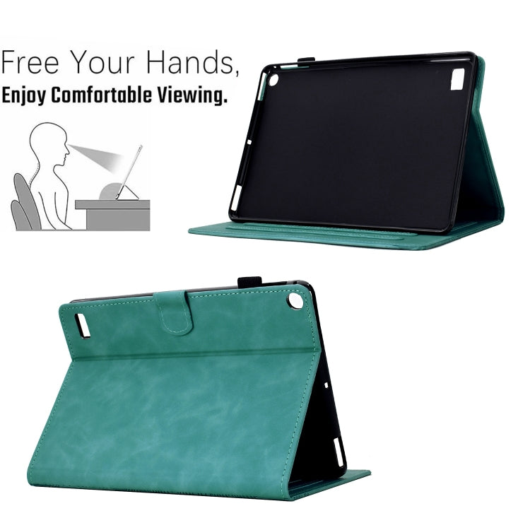 For Amazon Kindle Fire 7 2017 / 2019 Cats Embossed Leather Smart Tablet Case