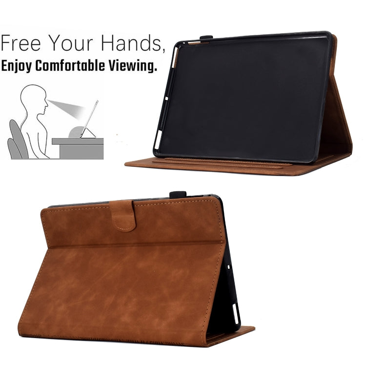 For Amazon Kindle Paperwhite 4 / 3 / 2 / 1 Cats Embossed Leather Smart Tablet Case