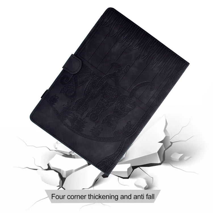 For Amazon Kindle Paperwhite 4 / 3 / 2 / 1 Cats Embossed Leather Smart Tablet Case
