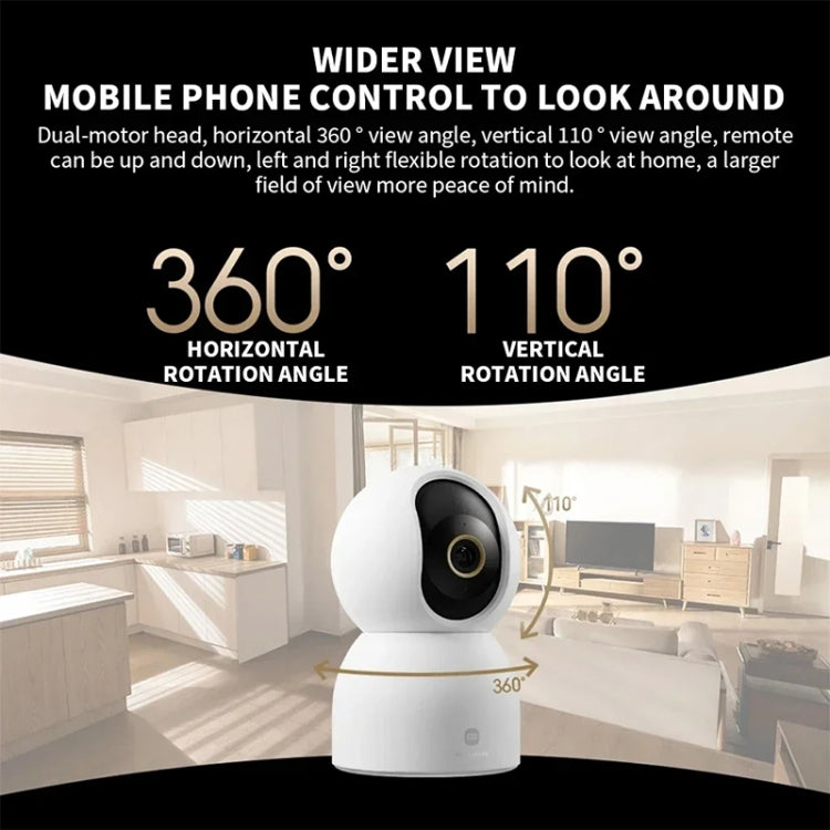 Original Xiaomi Smart Camera C700 4K 360 Viewing Angle Full-Color Night Vision AI Camera, Plug:US Plug