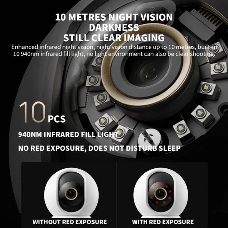 Original Xiaomi Smart Camera C700 4K 360 Viewing Angle Full-Color Night Vision AI Camera, Plug:US Plug
