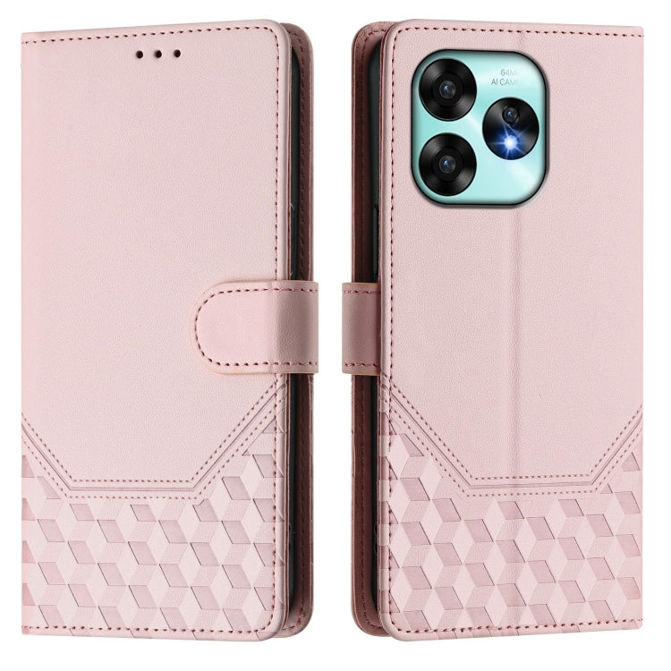 For Umidigi A15 / A15C / A15T Honeycomb Embossing RFID Leather Phone Case