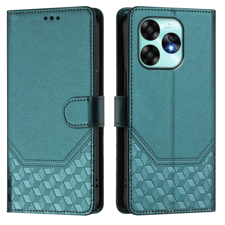 For Umidigi A15 / A15C / A15T Honeycomb Embossing RFID Leather Phone Case