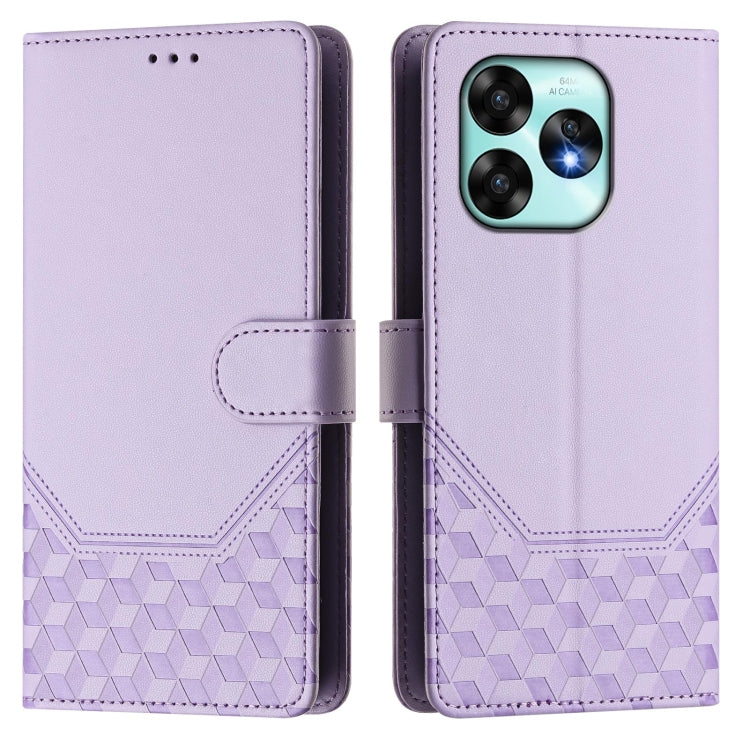 For Umidigi A15 / A15C / A15T Honeycomb Embossing RFID Leather Phone Case