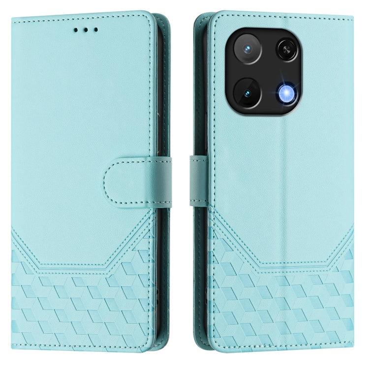 For Umidigi Note 90 Honeycomb Embossing RFID Leather Phone Case