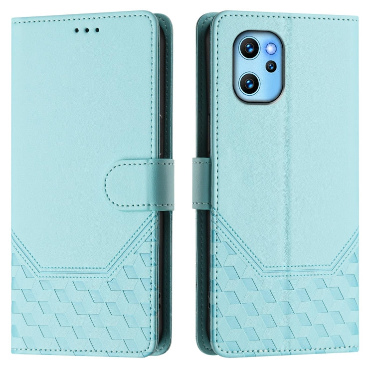 For Umidigi Power 7 Max Honeycomb Embossing RFID Leather Phone Case