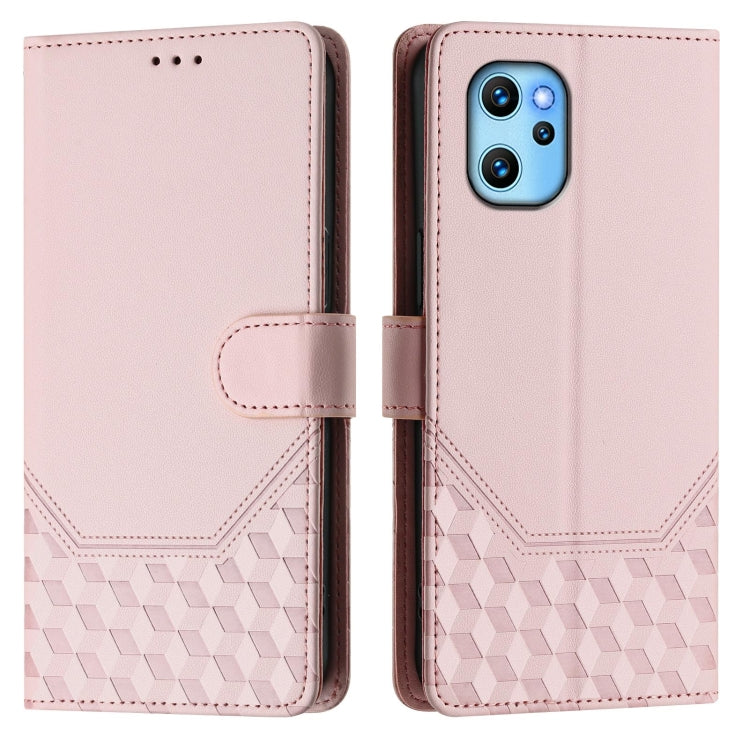 For Umidigi Power 7 Max Honeycomb Embossing RFID Leather Phone Case