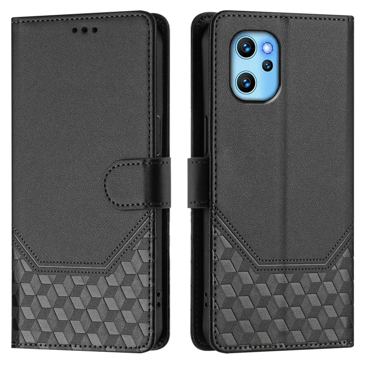 For Umidigi Power 7 Max Honeycomb Embossing RFID Leather Phone Case