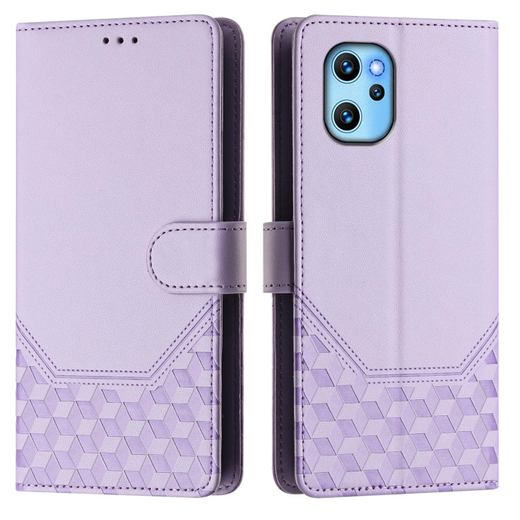 For Umidigi Power 7 Max Honeycomb Embossing RFID Leather Phone Case