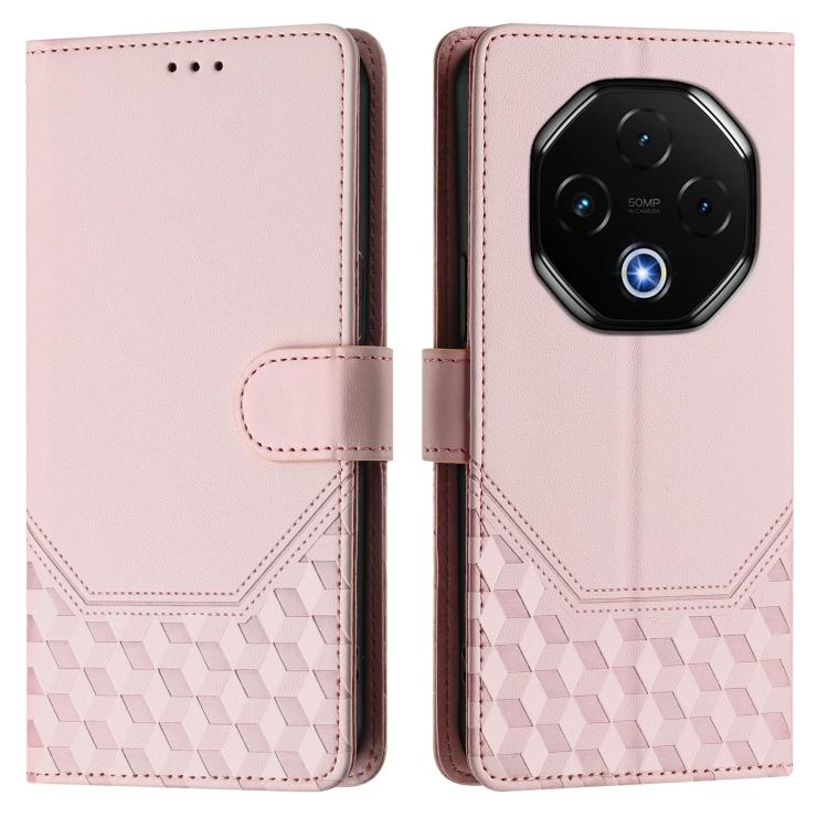 For Umidigi G100 Pro Honeycomb Embossing RFID Leather Phone Case