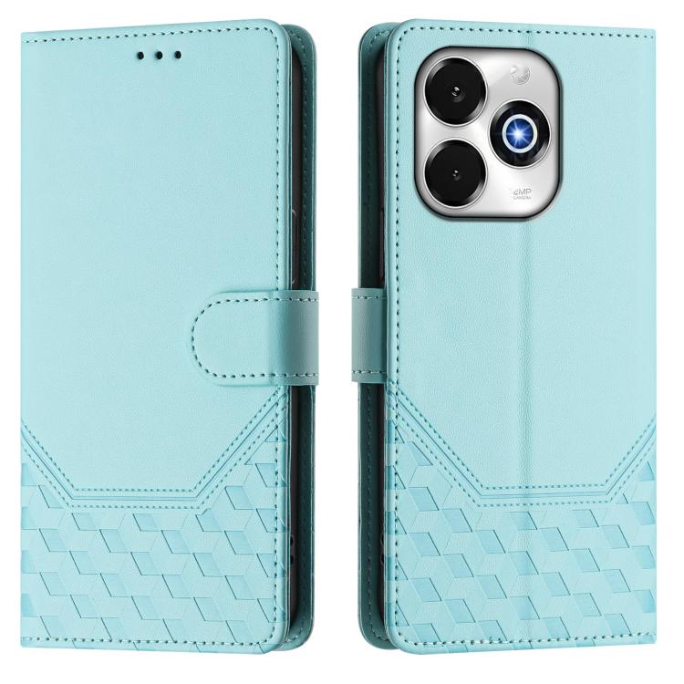 For Umidigi G100x 5G / 4G Honeycomb Embossing RFID Leather Phone Case