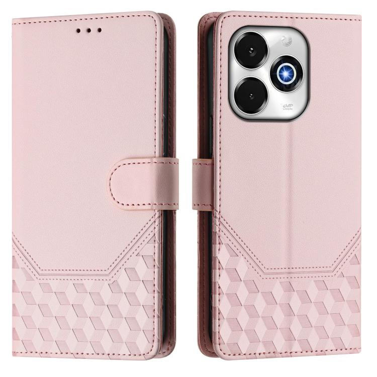 For Umidigi G100x 5G / 4G Honeycomb Embossing RFID Leather Phone Case