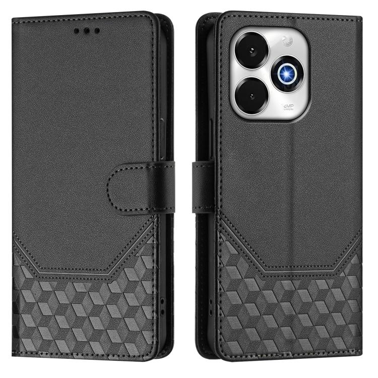 For Umidigi G100x 5G / 4G Honeycomb Embossing RFID Leather Phone Case