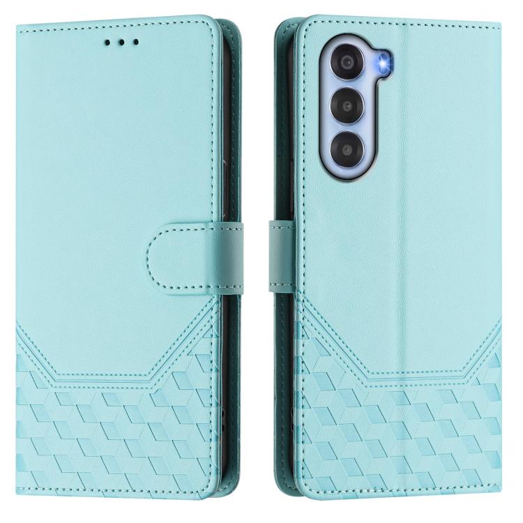 For ZTE nubia S 5G A403ZT Honeycomb Embossing RFID Leather Phone Case