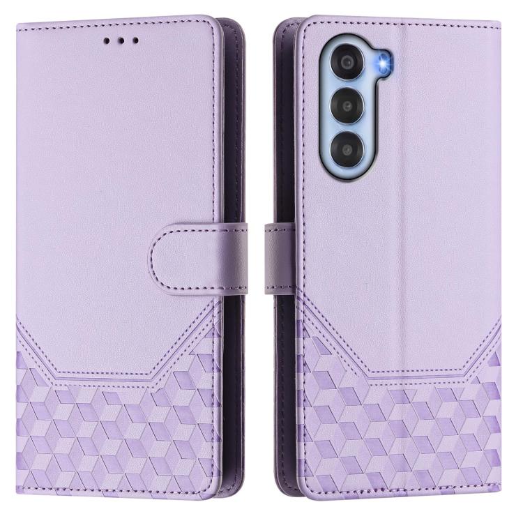 For ZTE nubia S 5G A403ZT Honeycomb Embossing RFID Leather Phone Case
