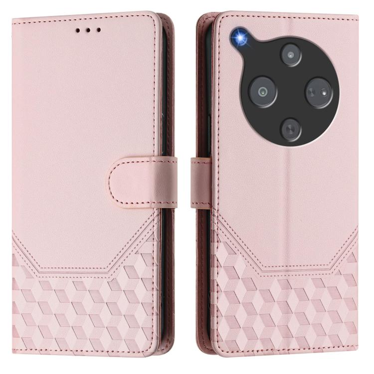 For ZTE Optus X Pro 2 5G Honeycomb Embossing RFID Leather Phone Case
