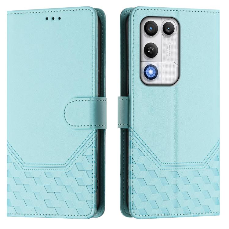 For ZTE nubia RedMagic 11 Air Honeycomb Embossing RFID Leather Phone Case