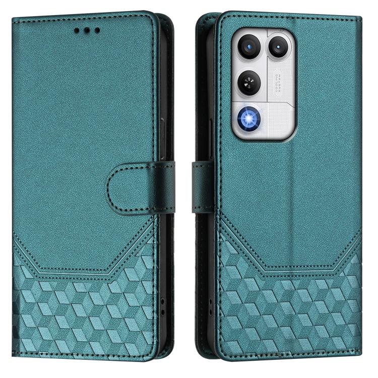 For ZTE nubia RedMagic 11 Air Honeycomb Embossing RFID Leather Phone Case