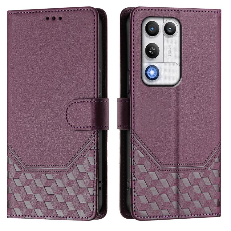 For ZTE nubia RedMagic 11 Air Honeycomb Embossing RFID Leather Phone Case