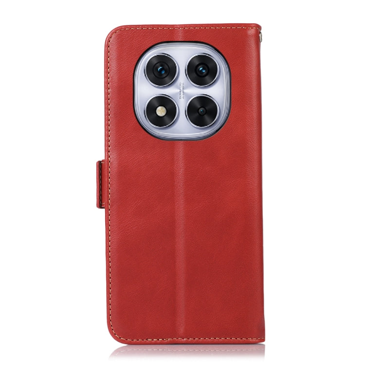 For Redmi Note 14 Pro 5G Magnetic Crazy Horse Texture Genuine Leather RFID Phone Case
