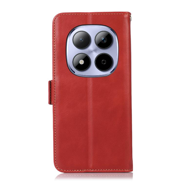For Redmi Note 15 Pro+ 5G Global 163.3mm Magnetic Crazy Horse Texture Genuine Leather RFID Phone Case
