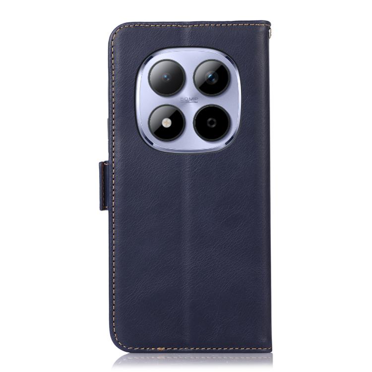 For Redmi Note 15 Pro+ 5G Global 163.3mm Magnetic Crazy Horse Texture Genuine Leather RFID Phone Case