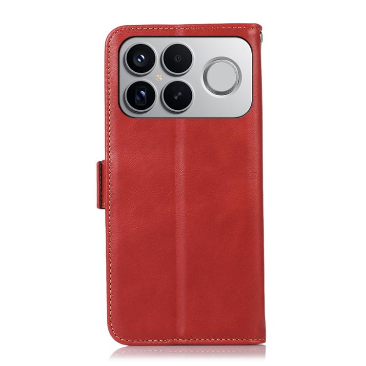 For Redmi K90 Pro Max/Poco F8 Ultra Magnetic Crazy Horse Texture Genuine Leather RFID Phone Case