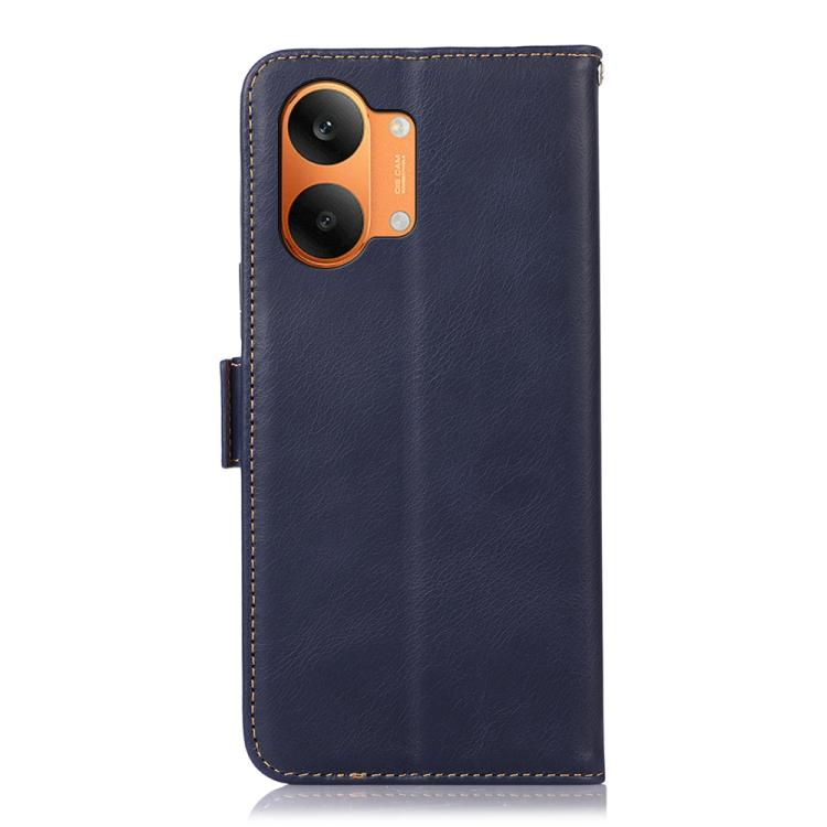 For Redmi Turbo 5 Max / Poco X8 Pro Max Magnetic Crazy Horse Texture Genuine Leather RFID Phone Case