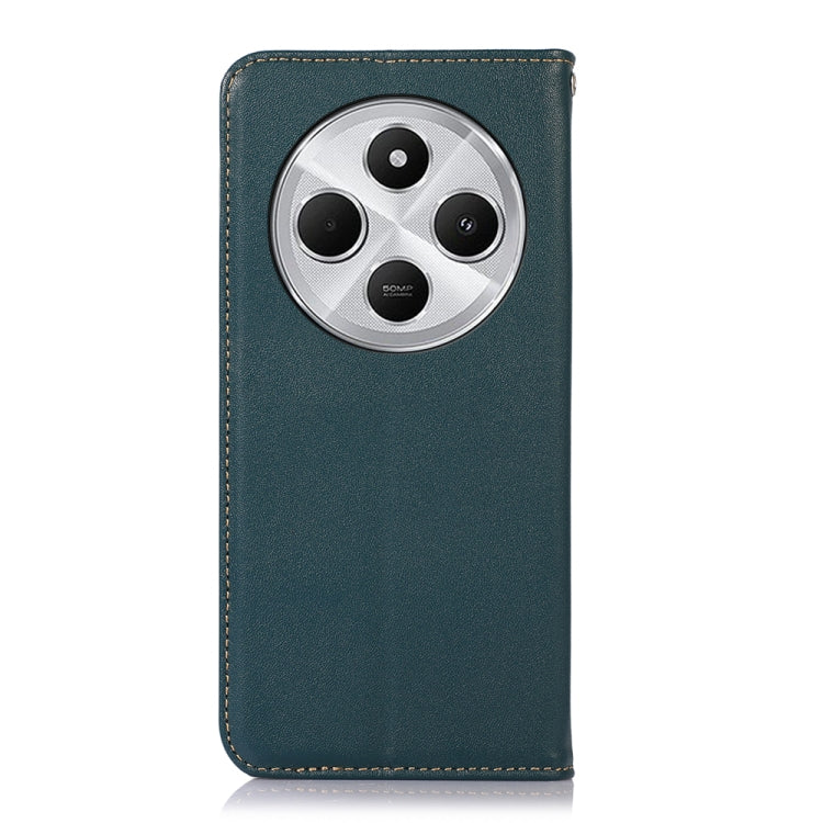 For Redmi 14C 4G KHAZNEH Nappa Top Layer Cowhide Leather Phone Case