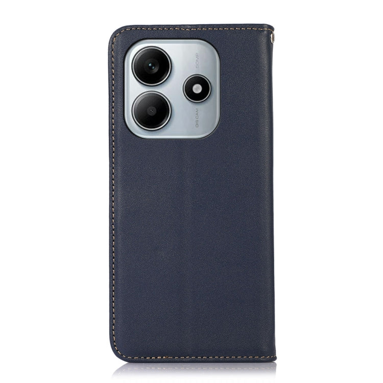 For Redmi Note 14 5G KHAZNEH Nappa Top Layer Cowhide Leather Phone Case