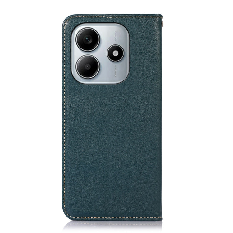 For Redmi Note 14 5G KHAZNEH Nappa Top Layer Cowhide Leather Phone Case