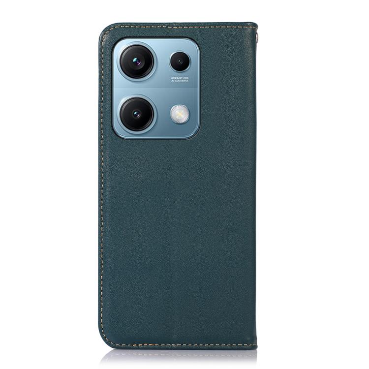 For Redmi Note 14S 4G KHAZNEH Nappa Top Layer Cowhide Leather Phone Case