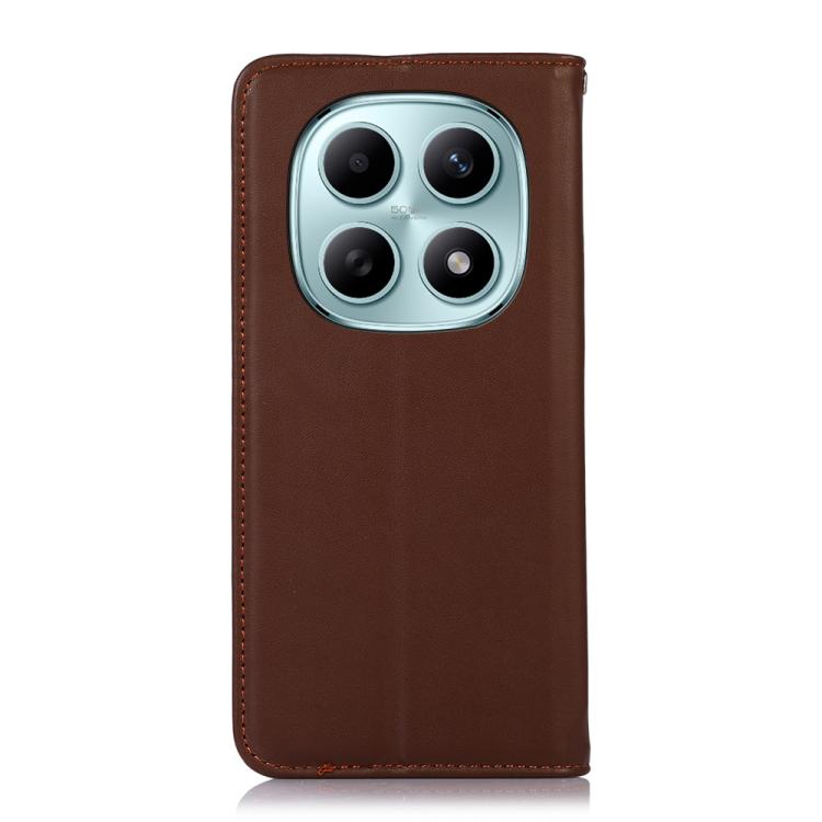 For Redmi Note 15 5G Global 164mm KHAZNEH Nappa Top Layer Cowhide Leather Phone Case