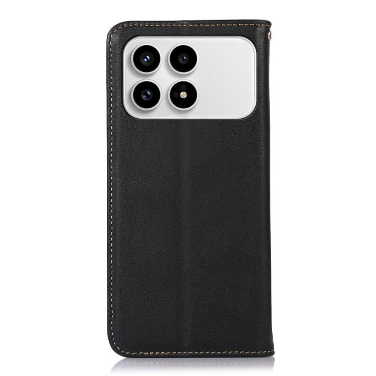 For Redmi K90/Poco F8 Pro KHAZNEH Nappa Top Layer Cowhide Leather Phone Case