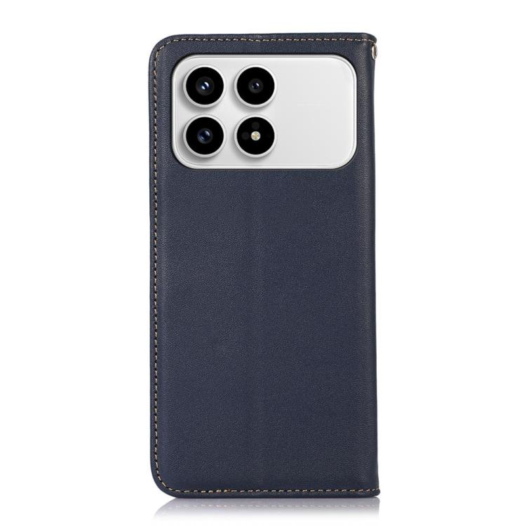For Redmi K90/Poco F8 Pro KHAZNEH Nappa Top Layer Cowhide Leather Phone Case