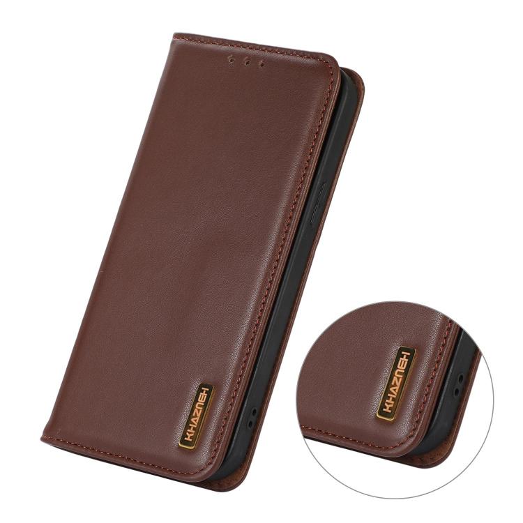 For Redmi K90 Pro Max/Poco F8 Ultra KHAZNEH Nappa Top Layer Cowhide Leather Phone Case
