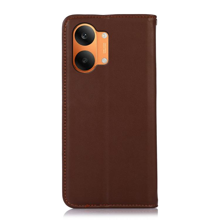 For Redmi Turbo 5 Max / Poco X8 Pro Max KHAZNEH Nappa Top Layer Cowhide Leather Phone Case