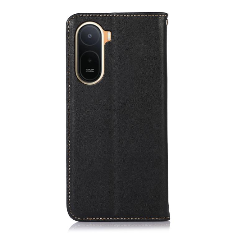 For Redmi A7 Pro 171mm / Poco C85x 5G KHAZNEH Nappa Top Layer Cowhide Leather Phone Case