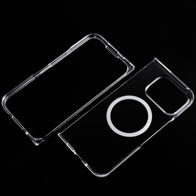 For Google Pixel 9 Pro Fold UV Transparent MagSafe PC Shockproof Phone Case