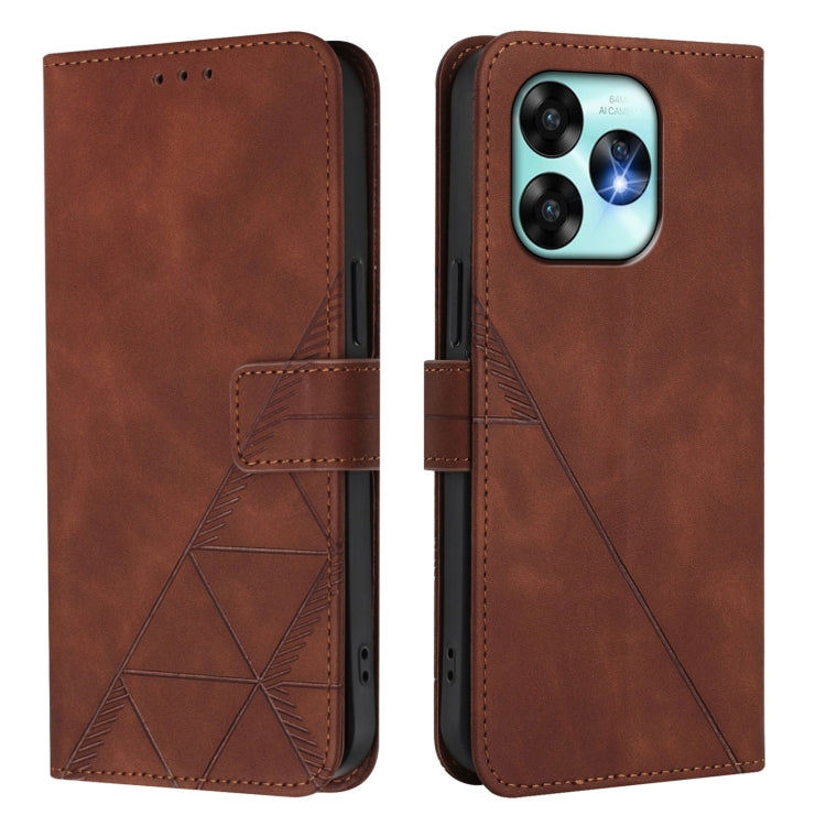 For UMIDIGI A15 / A15C / A15T Crossbody 3D Embossed Flip Leather Phone Case