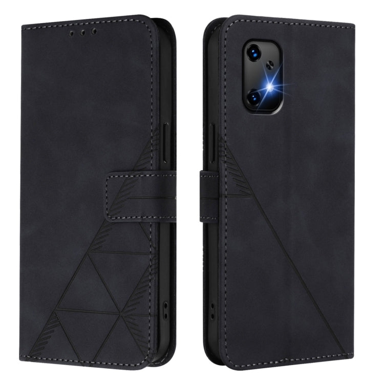 For UMIDIGI Bison X20 Crossbody 3D Embossed Flip Leather Phone Case