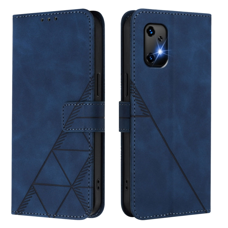 For UMIDIGI Bison X20 Crossbody 3D Embossed Flip Leather Phone Case