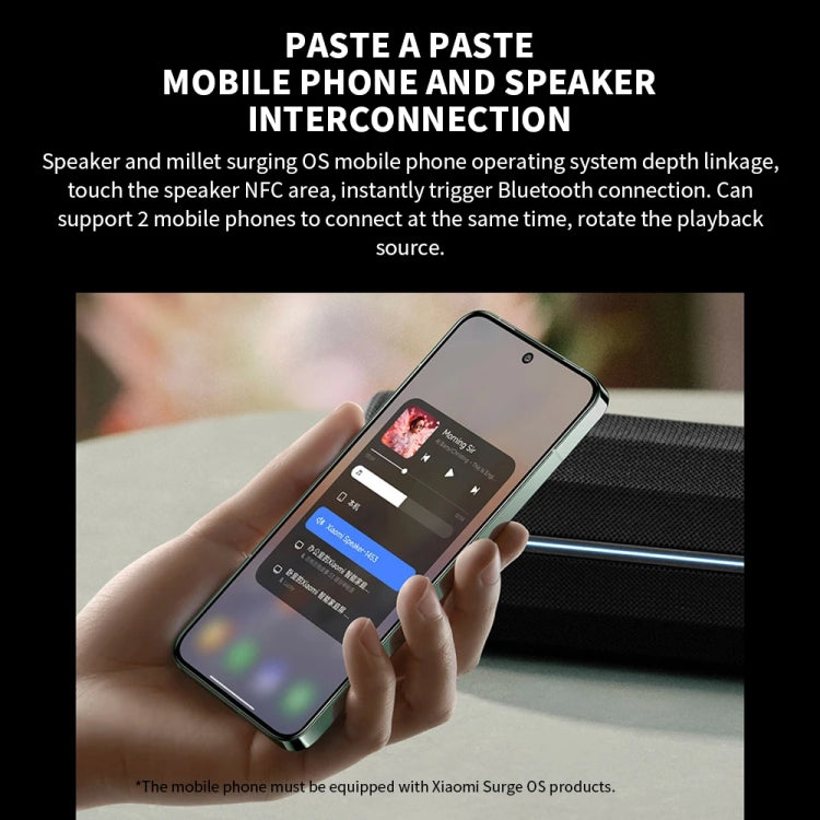 Xiaomi Bluetooth Speaker Support NFC Connection & Bluetooth Call - Black